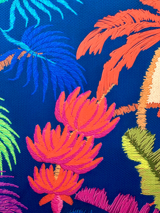 Brazilian Tropical Multi Color Palm TreeSarong