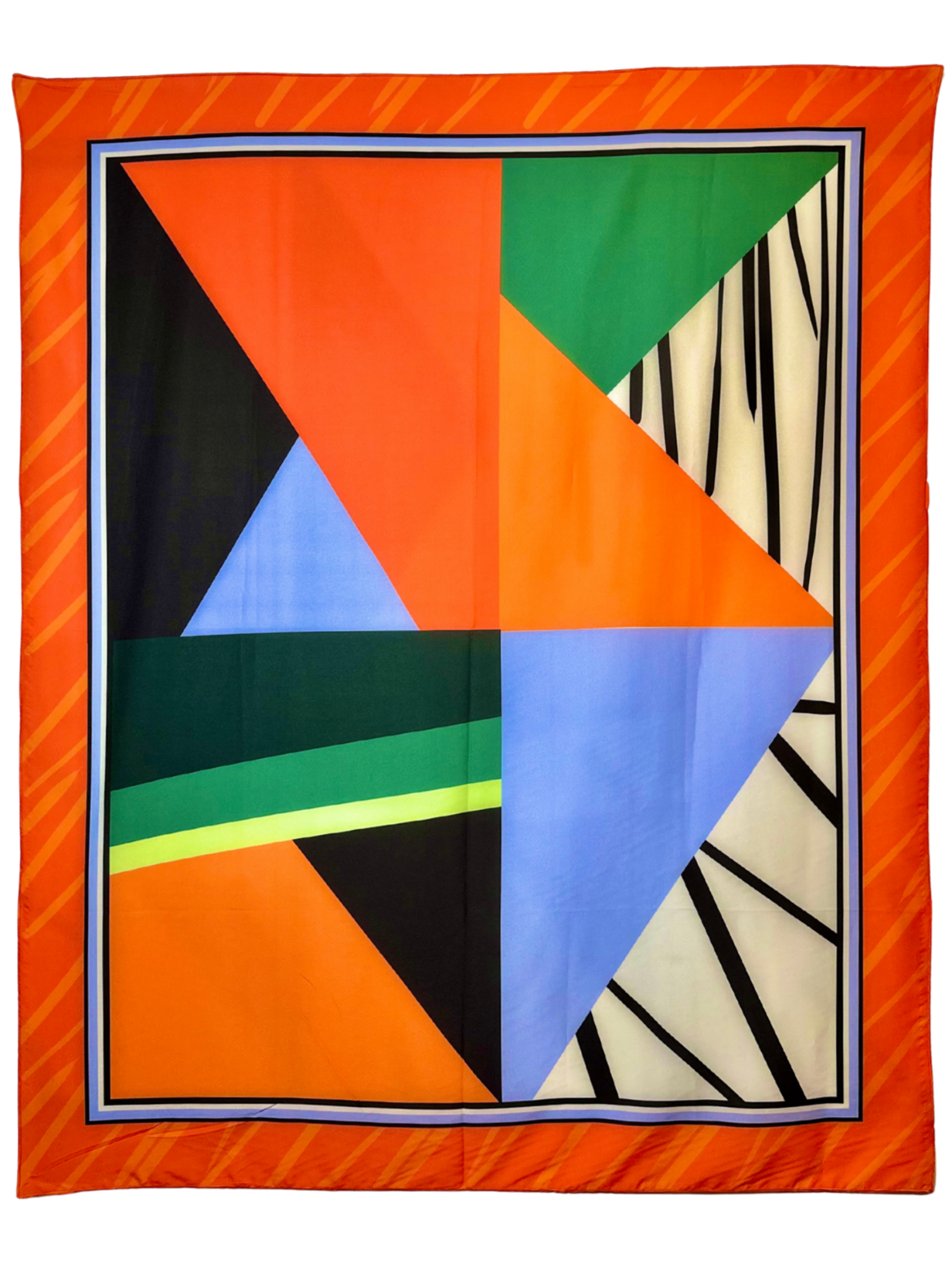 Color Block Symmetric Viscose Sarong/ Scarf